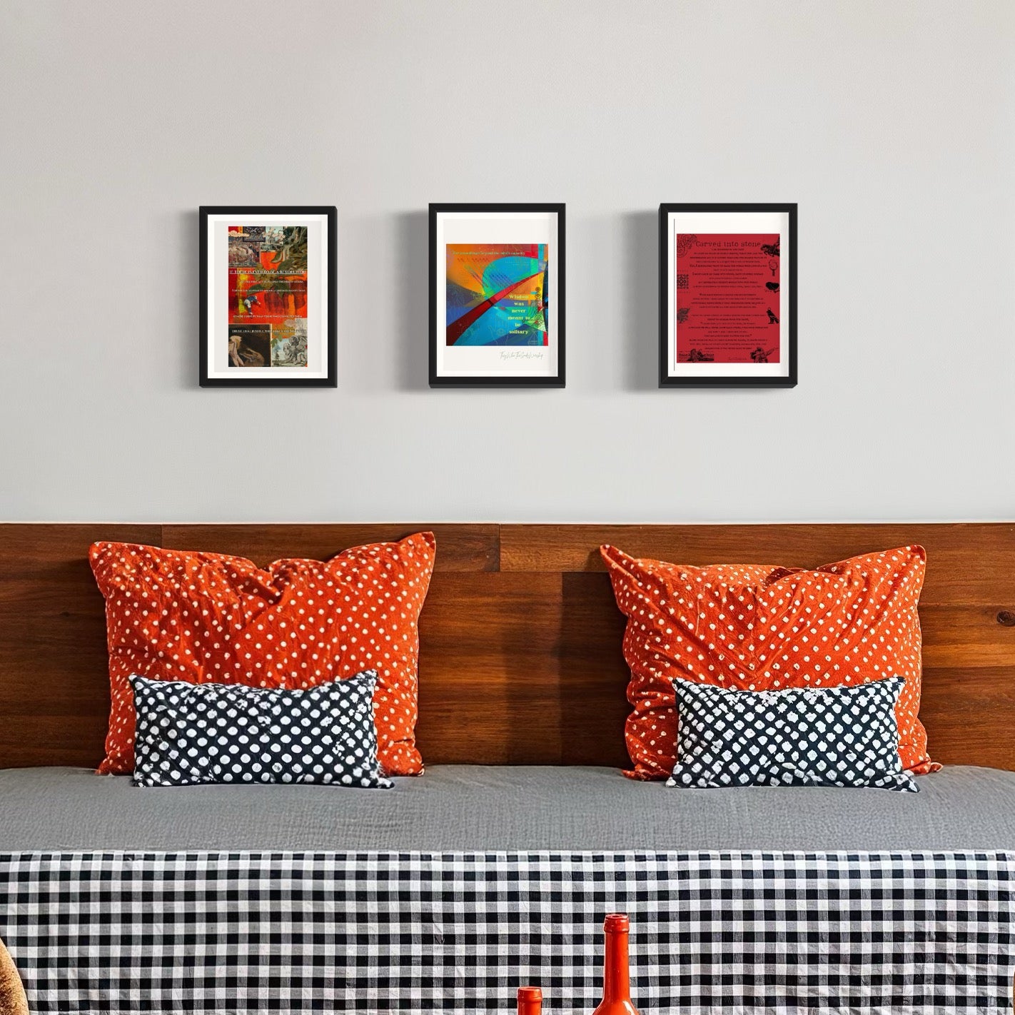 Bold & Inspiring Warm Toned Poetry Print – Olive Made