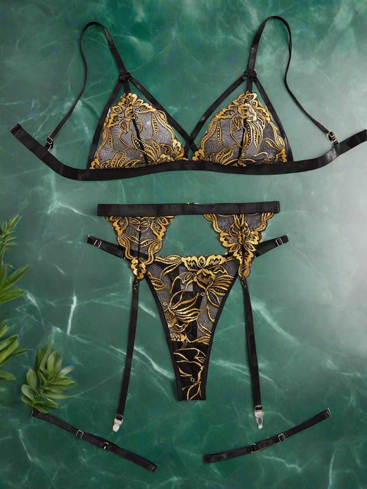 "gleam me gold" lingerie