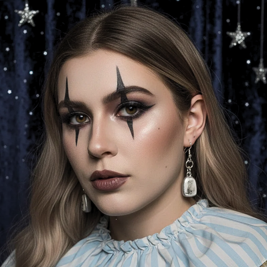 Kitten Craving Earrings | Fish Earrings | Handmade Dangle Earrings | Glossy Arch Earrings | Surreal Jewelry