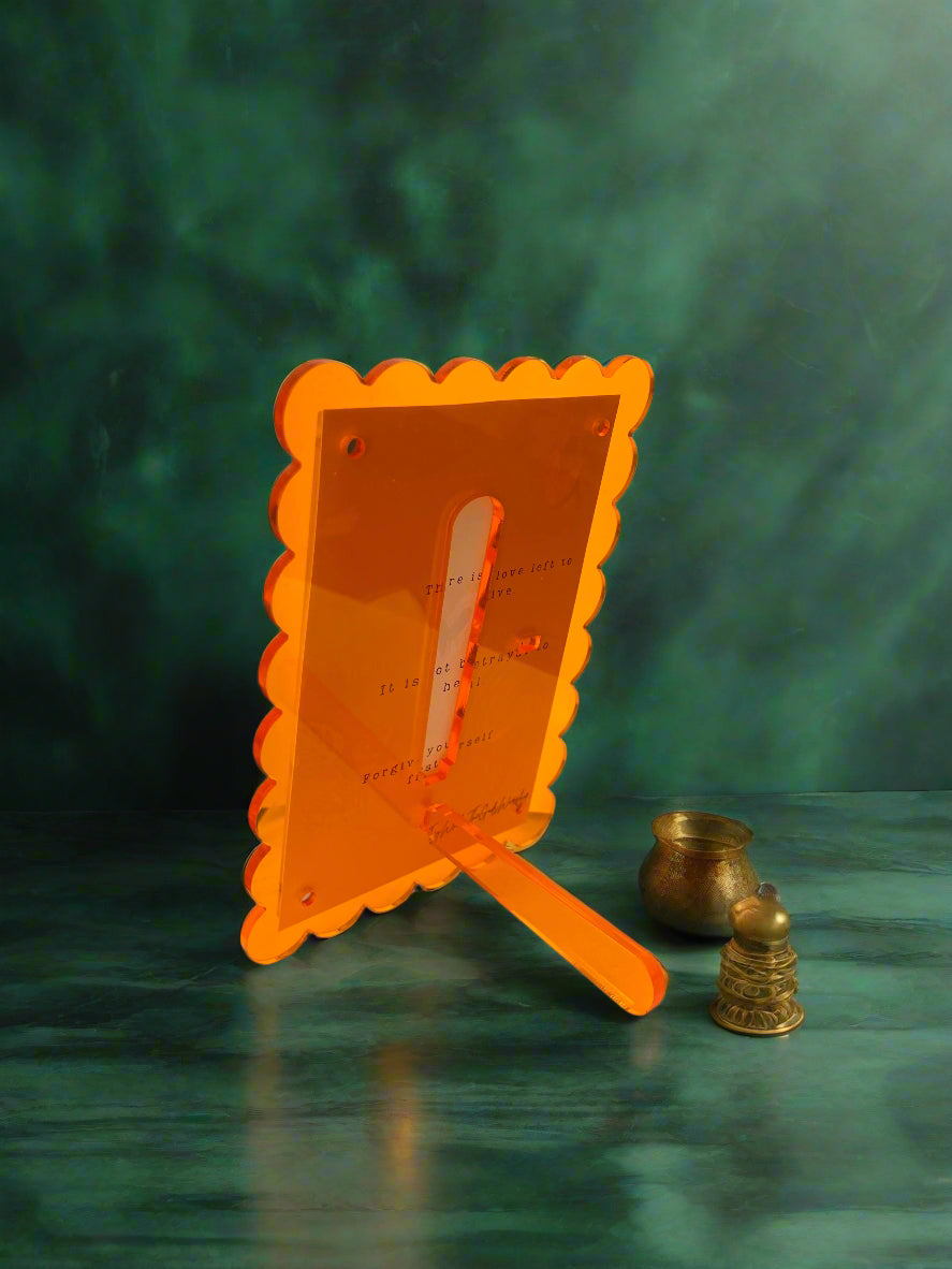 Maximalism Orange Wavy Frame Curated Artist Print