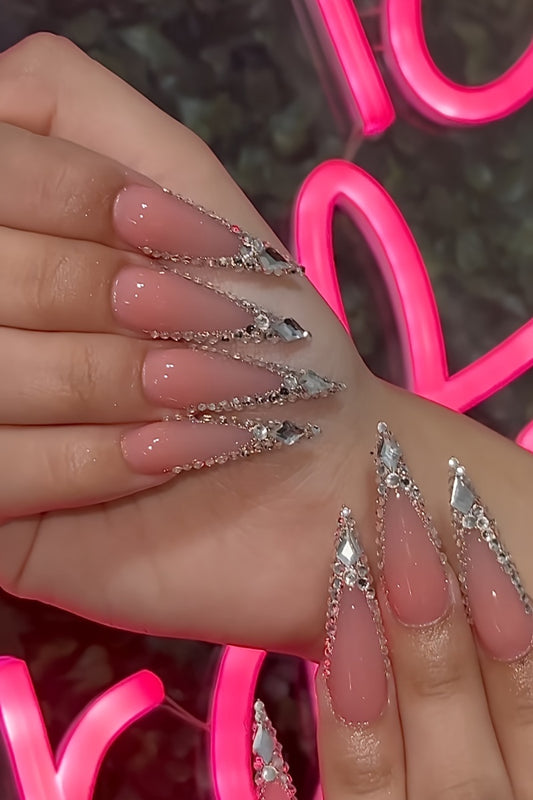 dazzling star nail adornment