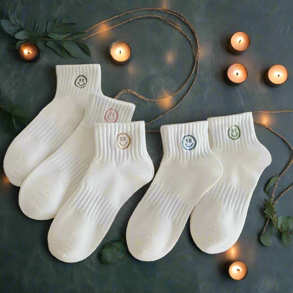 softy smiley sock set