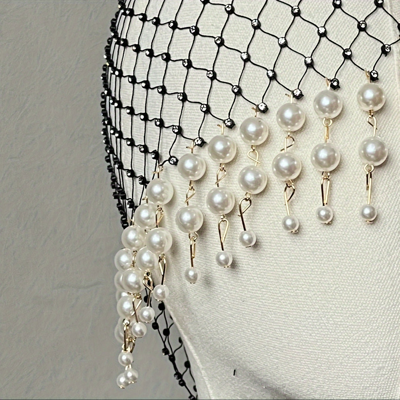 vintage inspired pearl headwear