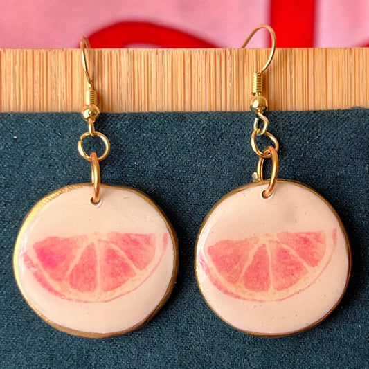 Orange Slice Earrings | Citrus Fruit Charm Earrings | Summer Jewelry | Olive Made