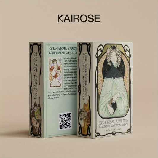 KEPNOY Deck - 78-Card Fortune Telling Game with Golden Edges & Artistic Design