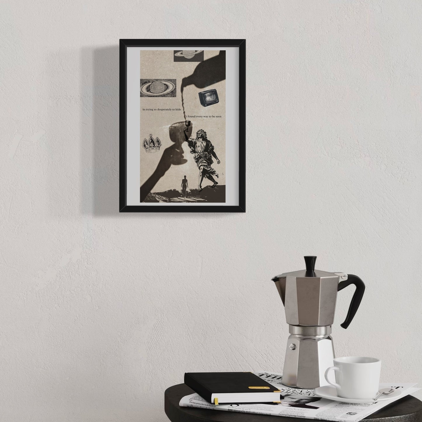 Artist Made Poetry Prints - Retro Dark Academia Vintage Style Poetic Prints - Olive Made