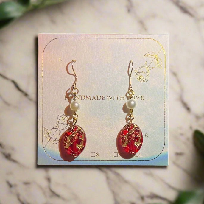 Royal Roman Goddess Earrings | Handcrafted Ancient Greek Jewelry