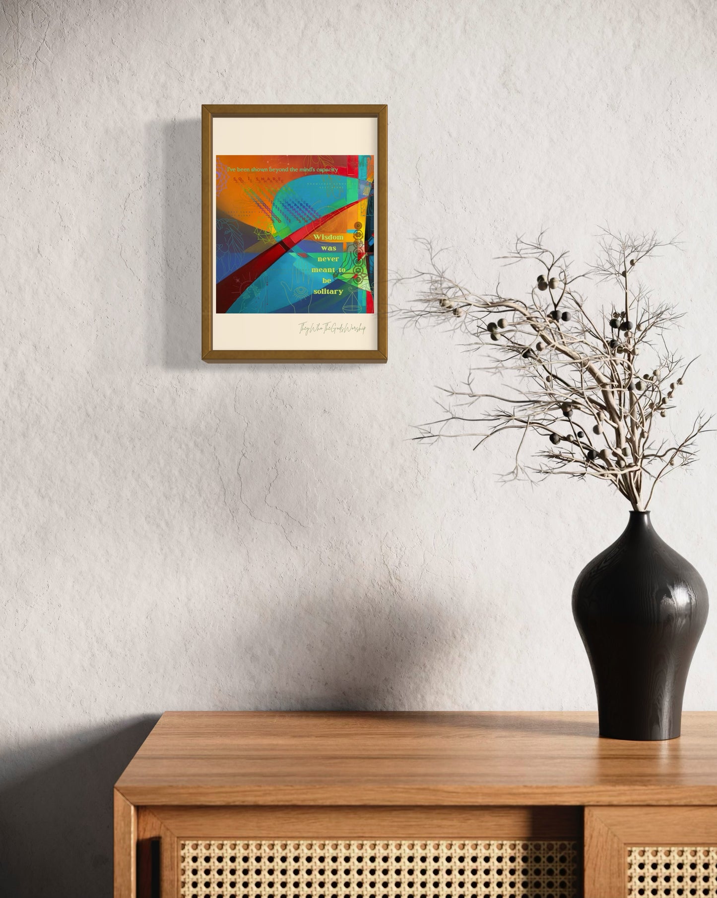 Bold & Inspiring Warm Toned Poetry Print – Olive Made