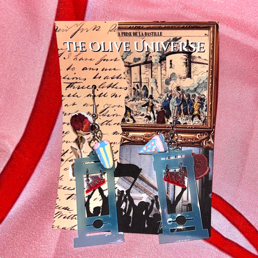 “Let Them Eat Cake” Revolutionary Earrings