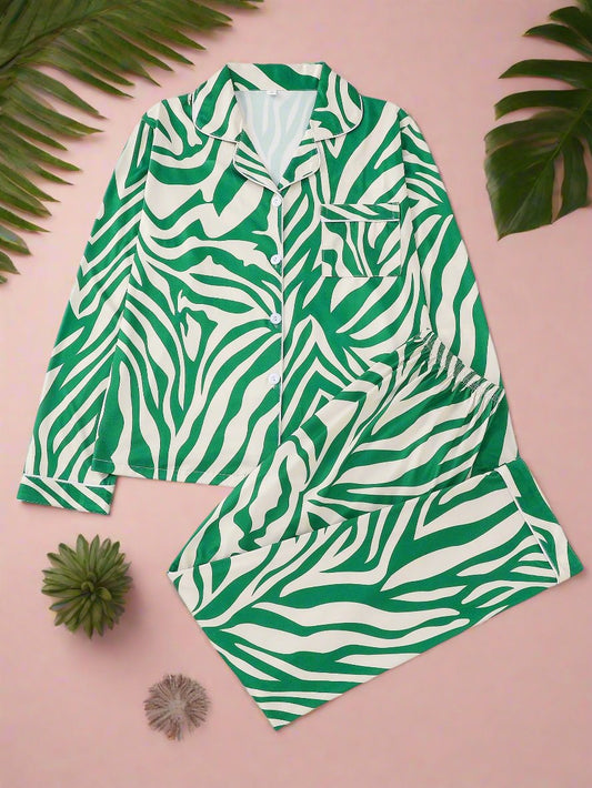 "zebra loose again" lounge wear