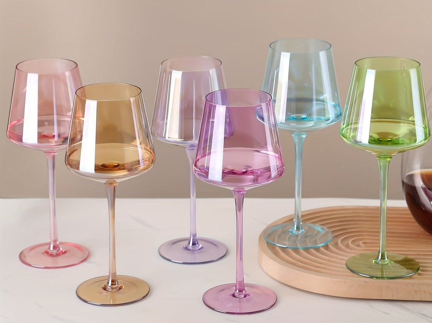 pampered pastel wine glass assortment