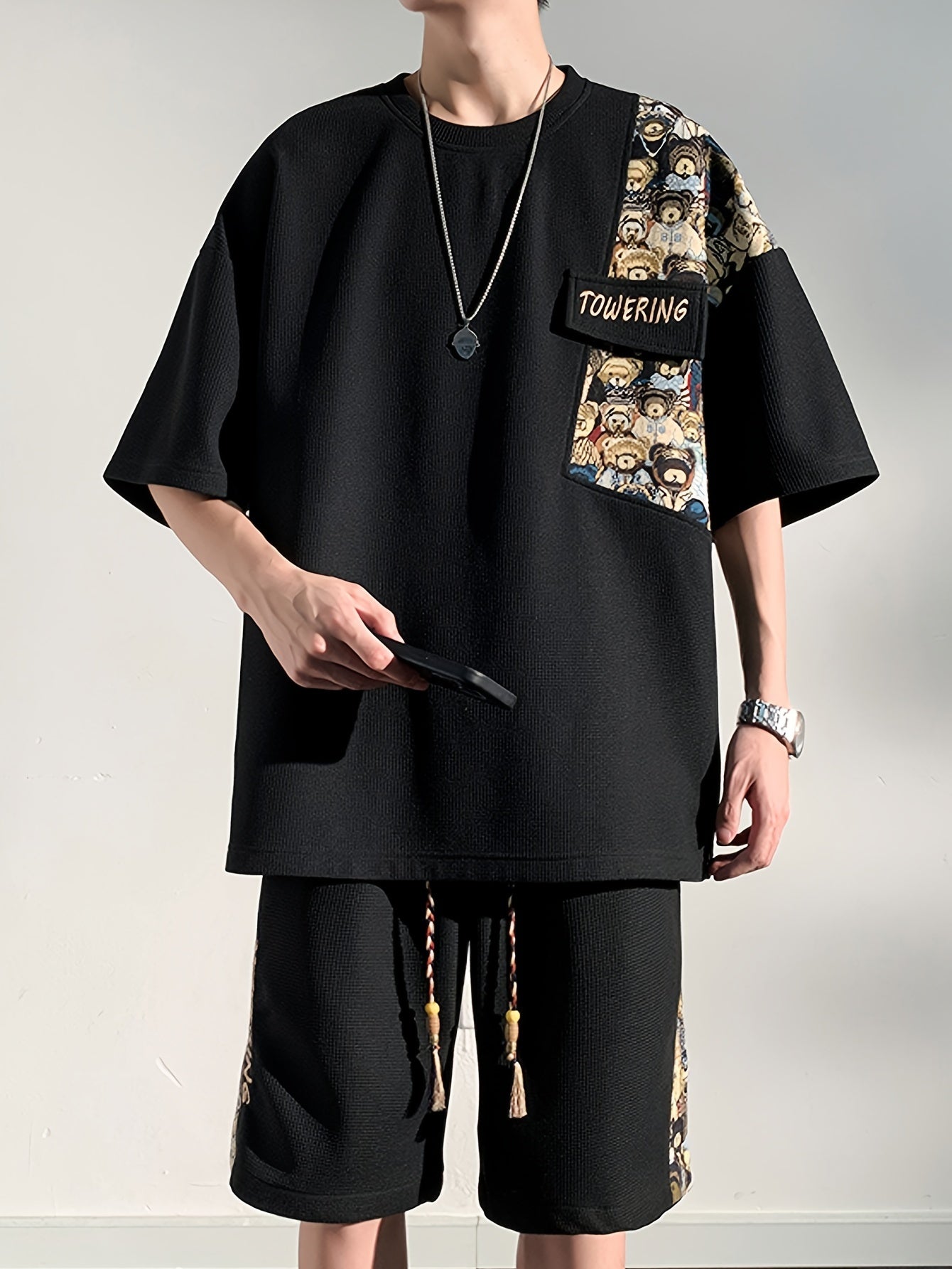 'bringin the bears along' teddy embroidered fit set