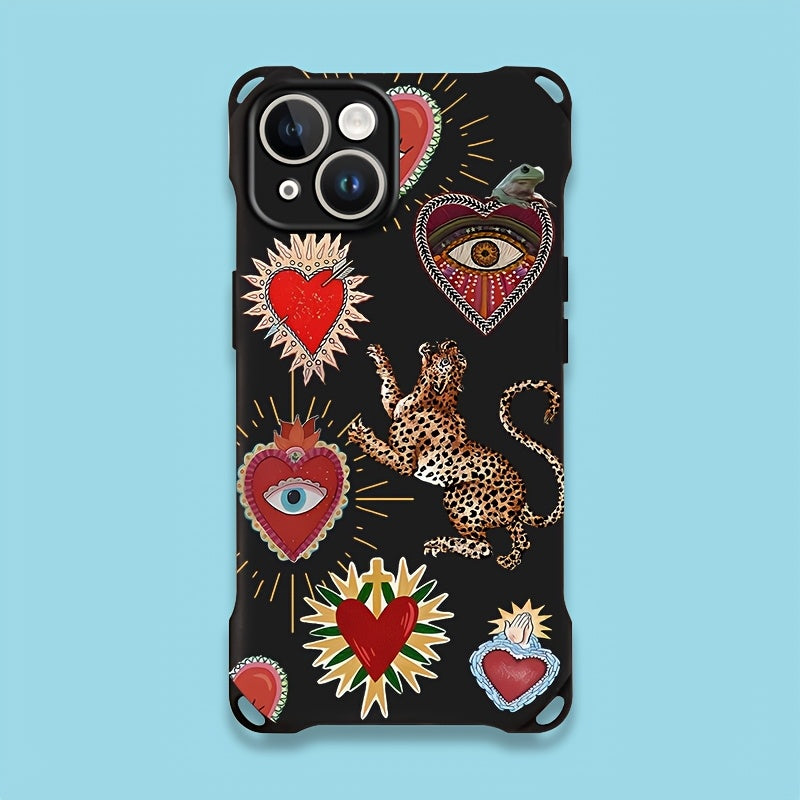 vintage pin strapped phone case