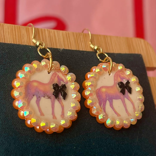 Toycore Pony Bow Tie Earrings | Coquette Y2K | Olive Made