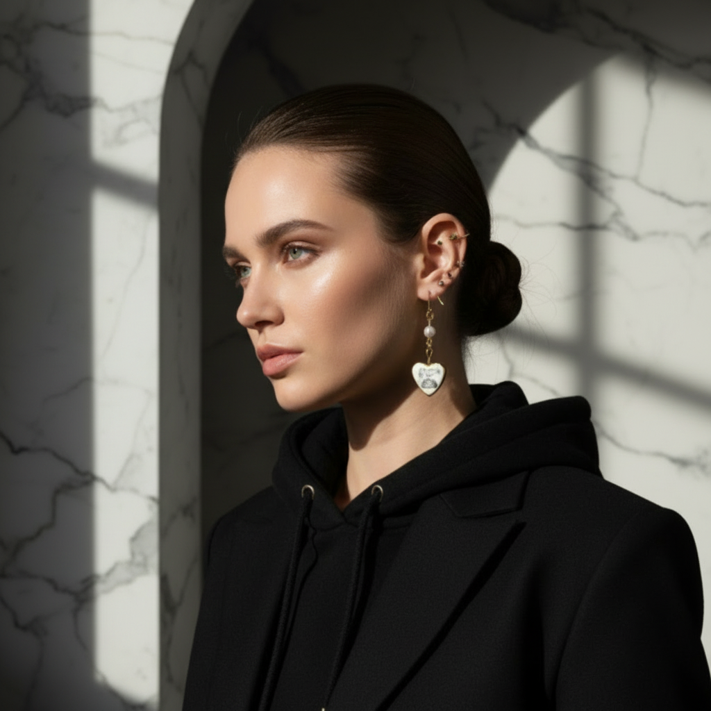 Say Hello Telephone 18k Gold-Plated Earrings