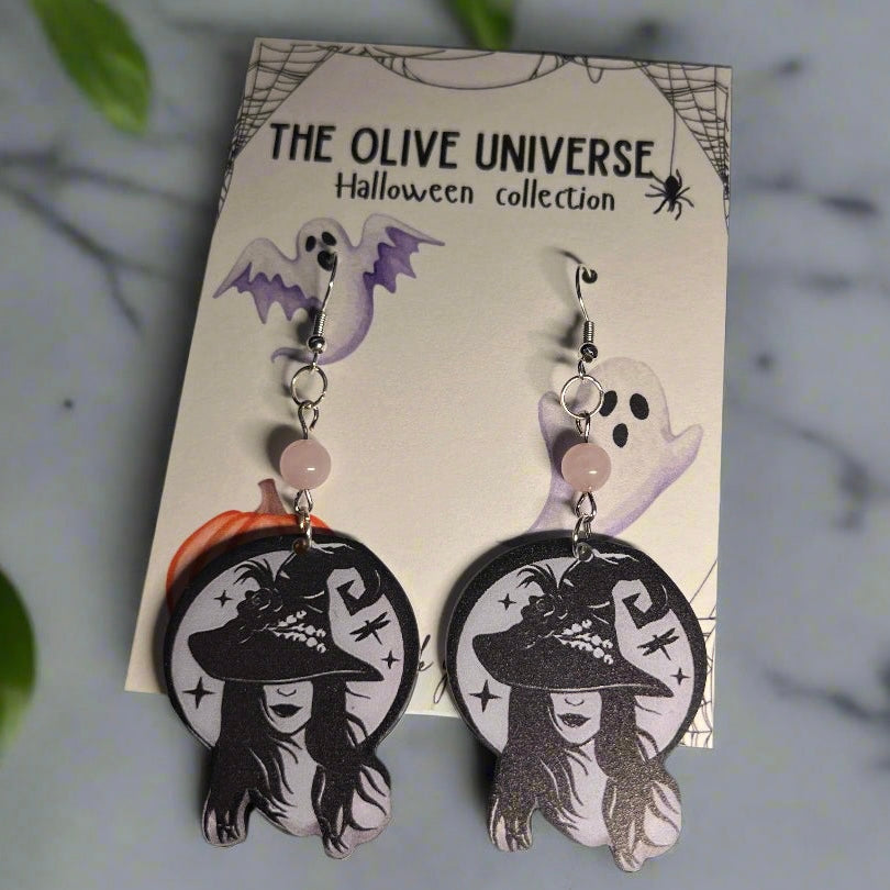✨ Rare Enchanted Rose Quartz Witch Earrings ✨