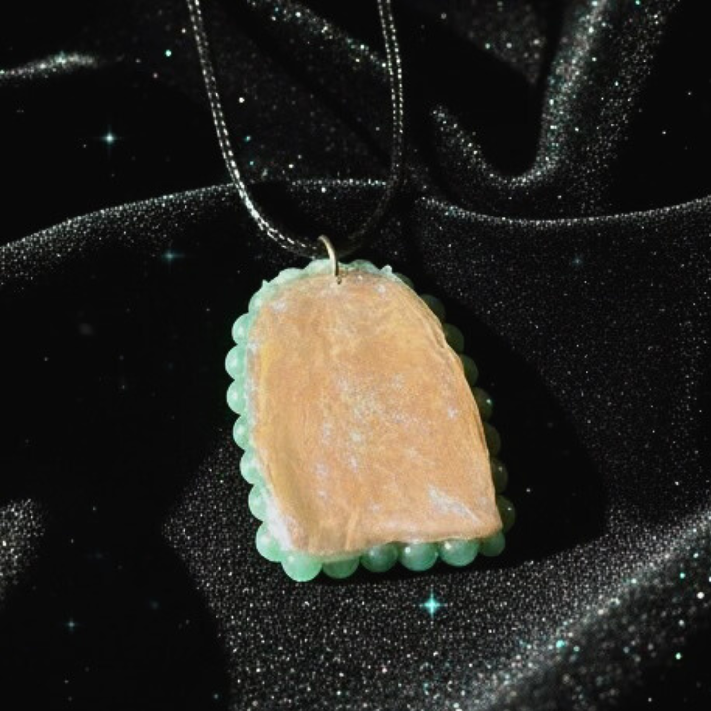 Blue Magic Charm Necklace | Blue Stag Arch Pendant or Iridescent Jackalope | 22” Adjustable Faux Leather Chain