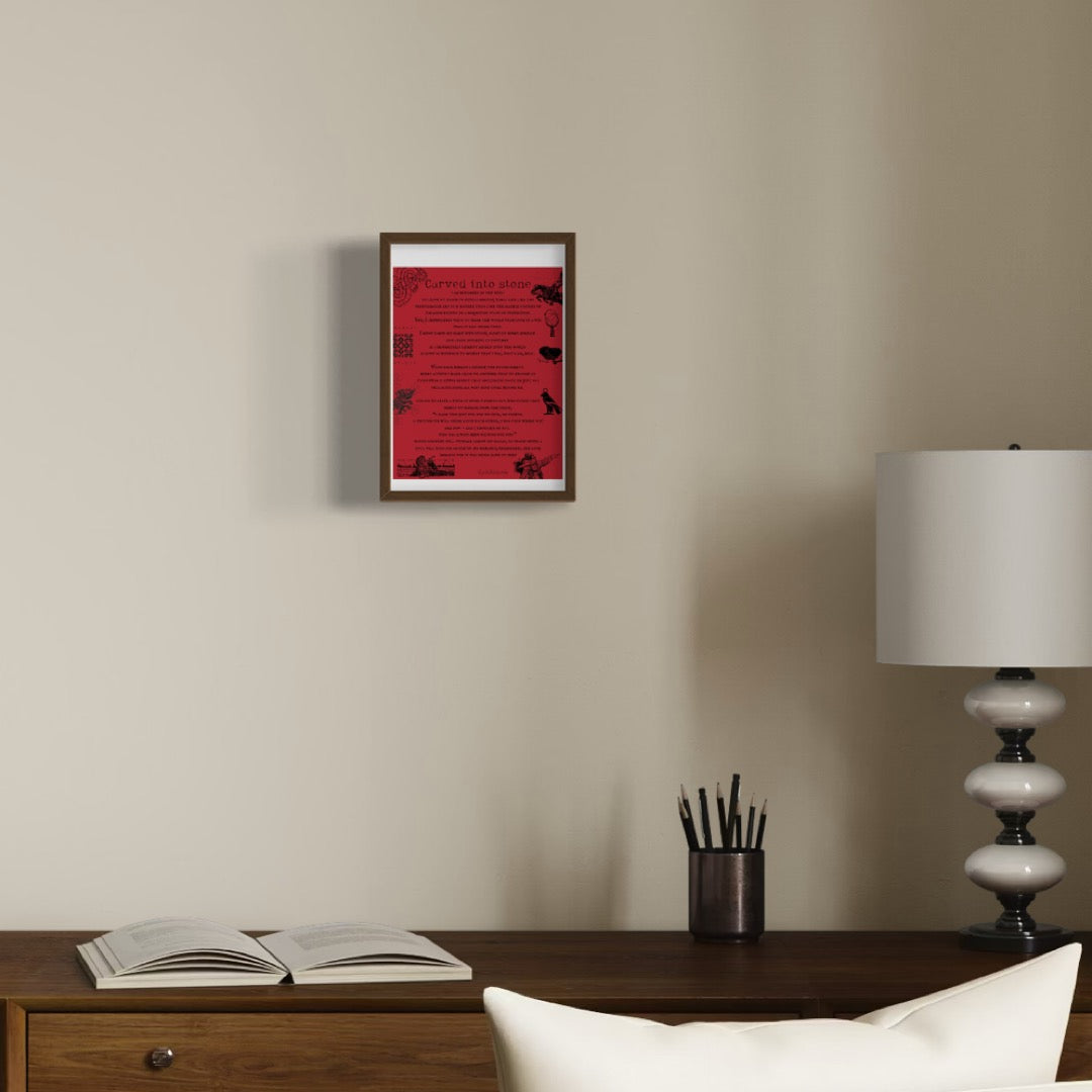 Bold & Inspiring Warm Toned Poetry Print – Olive Made