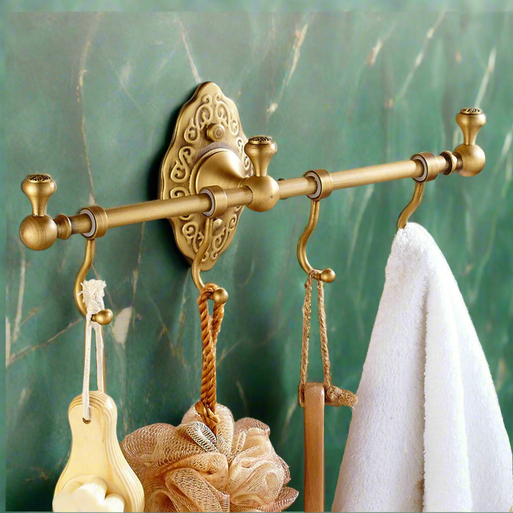 brass adornment hook and hang