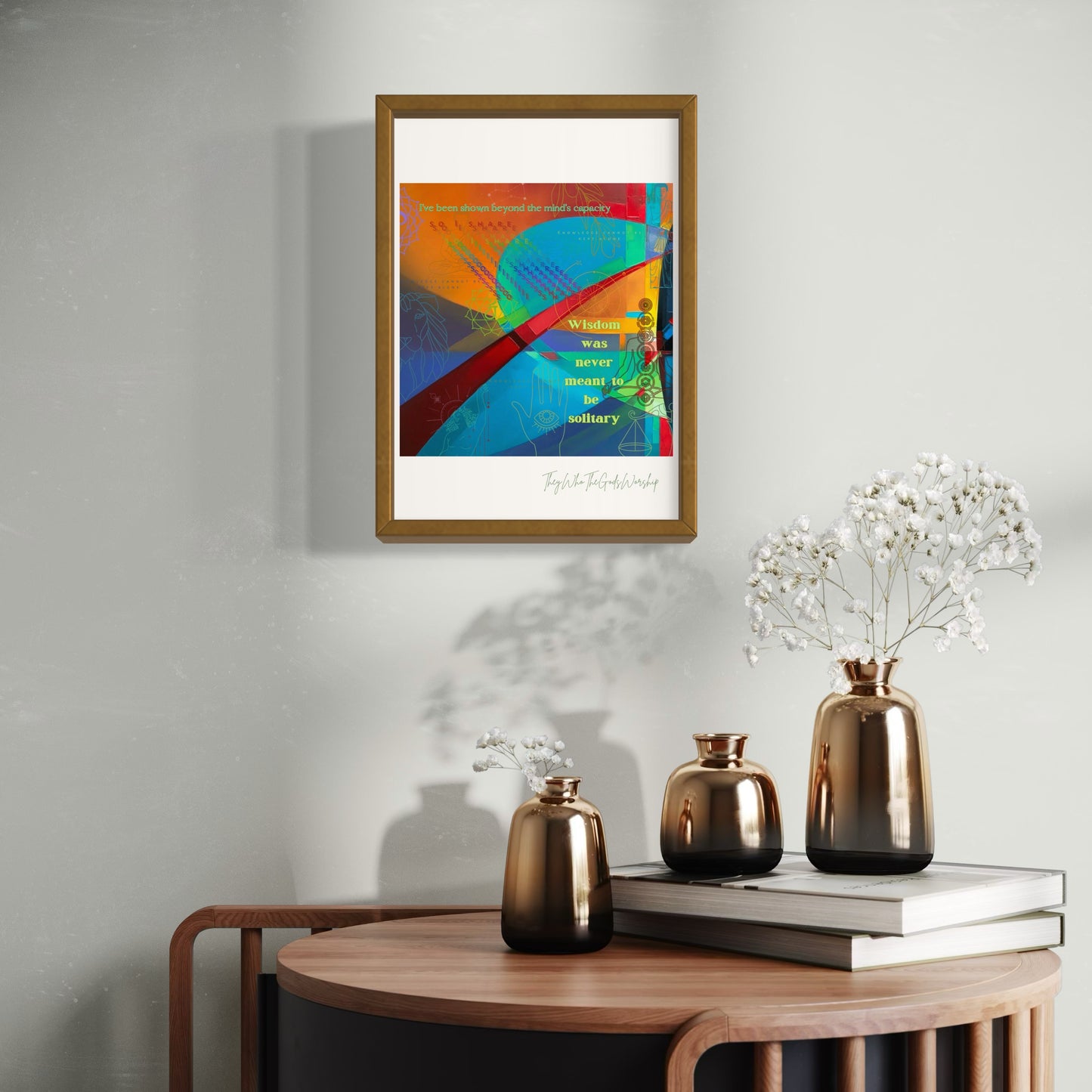 Bold & Inspiring Warm Toned Poetry Print – Olive Made