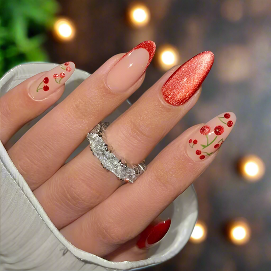 cherry brilliance nail adornment