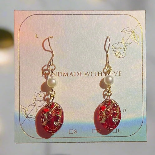 Royal Roman Goddess Earrings | Handcrafted Ancient Greek Jewelry