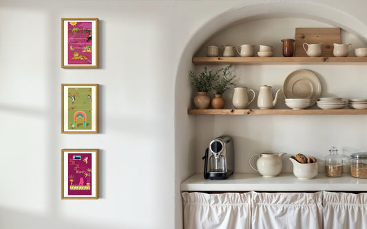 Curated Artist Made Print Bundle - Summer Jungle Collection Decor Poster - Olive Made