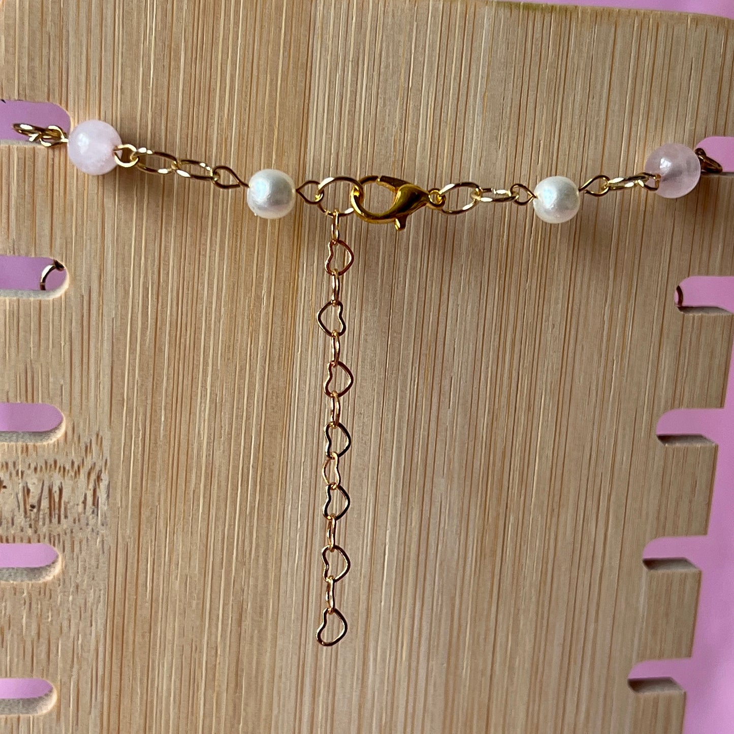 Coquette Unicorn Necklace | Rose Quartz Pearl Necklace | Olive Made
