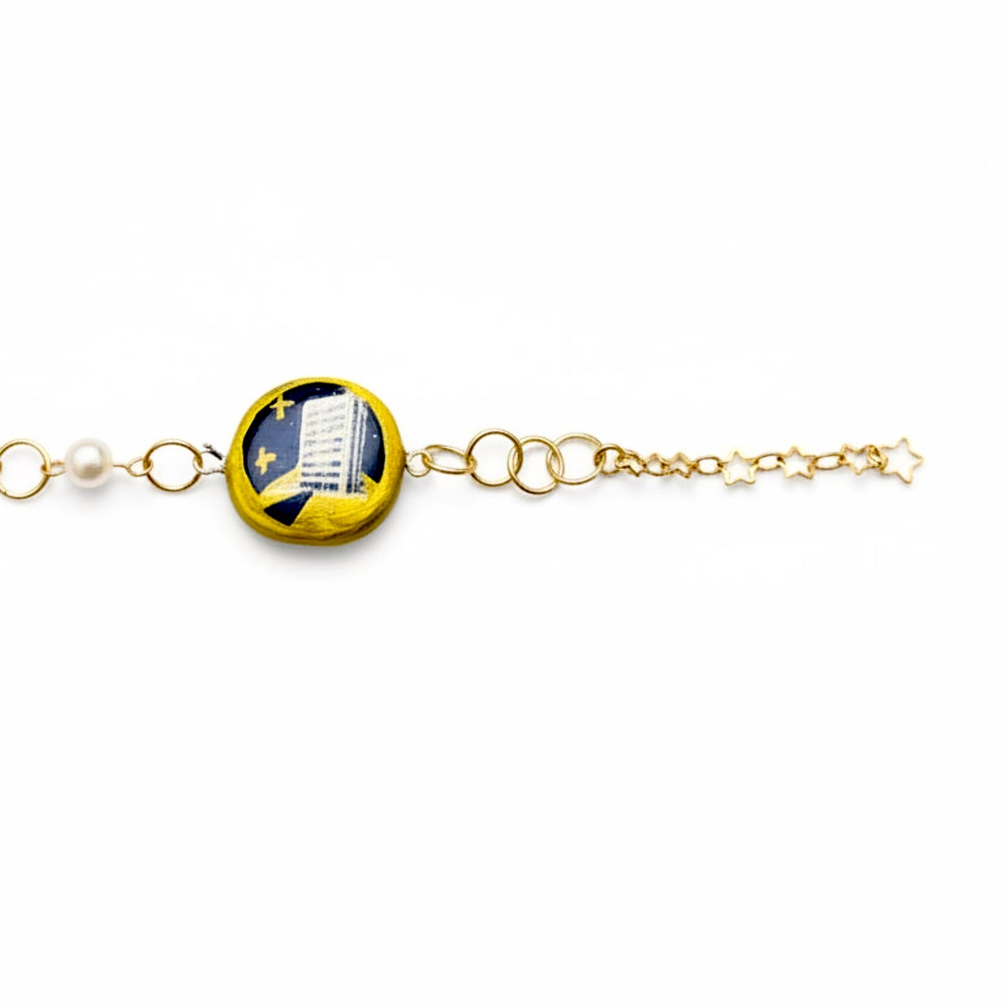 Cosmic Choker — Ethereal Metallic Collage Charm Necklace
