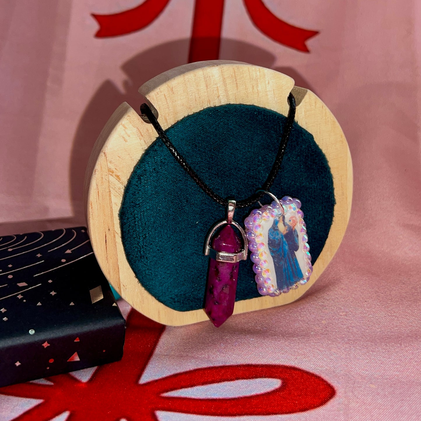 Custom Lavender Wizard Gem Necklace
