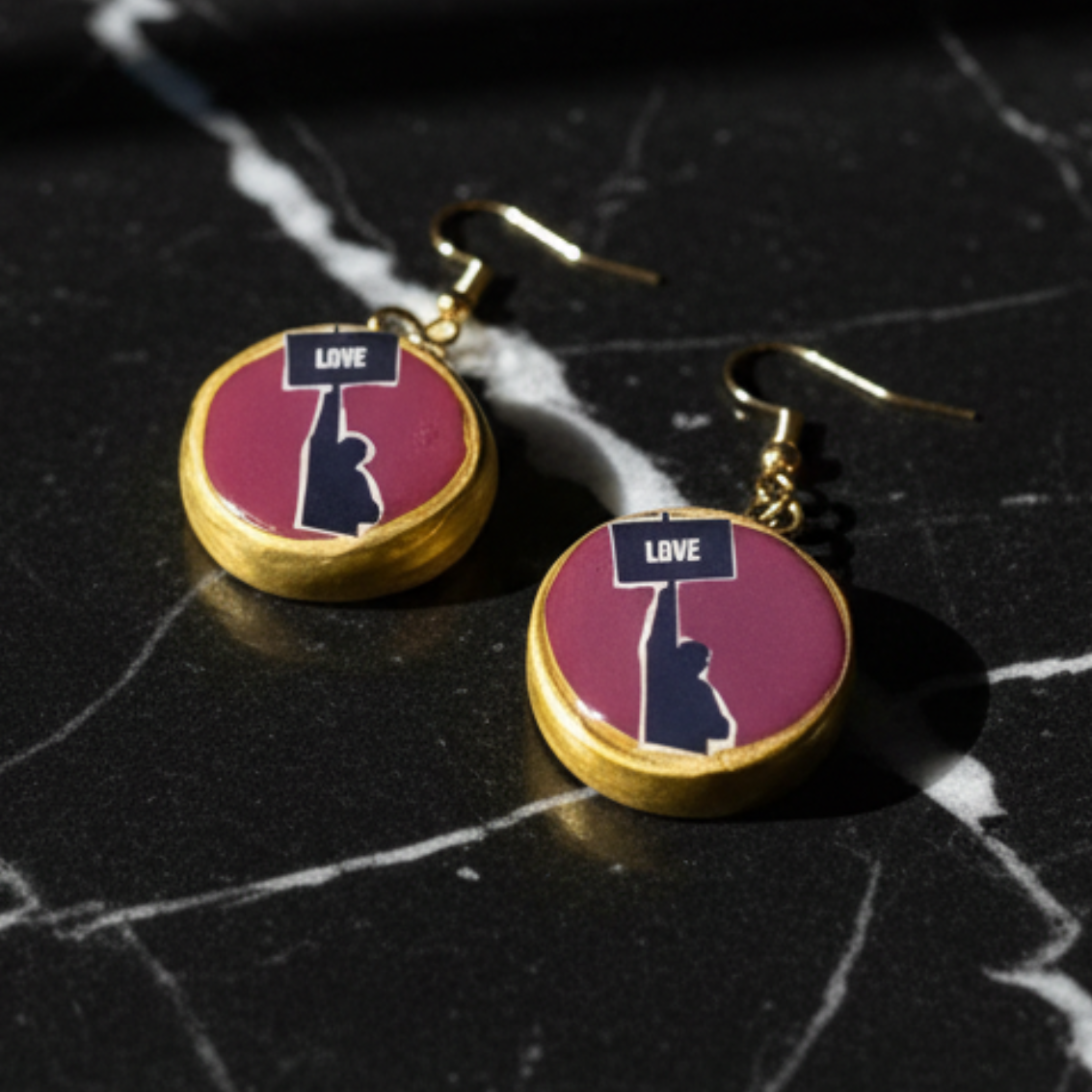 Love Sign Protest Earrings