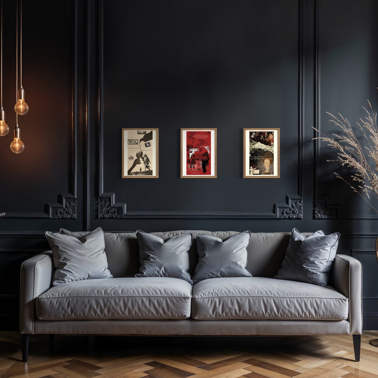 Dark Academia Vintage Poetry Prints | Eclectic Wall Decor