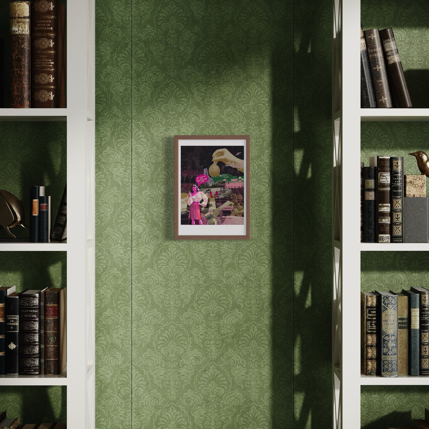Artist Made Poetry Print - Y2k Retrowave Collection Decor Poster - Olive Made