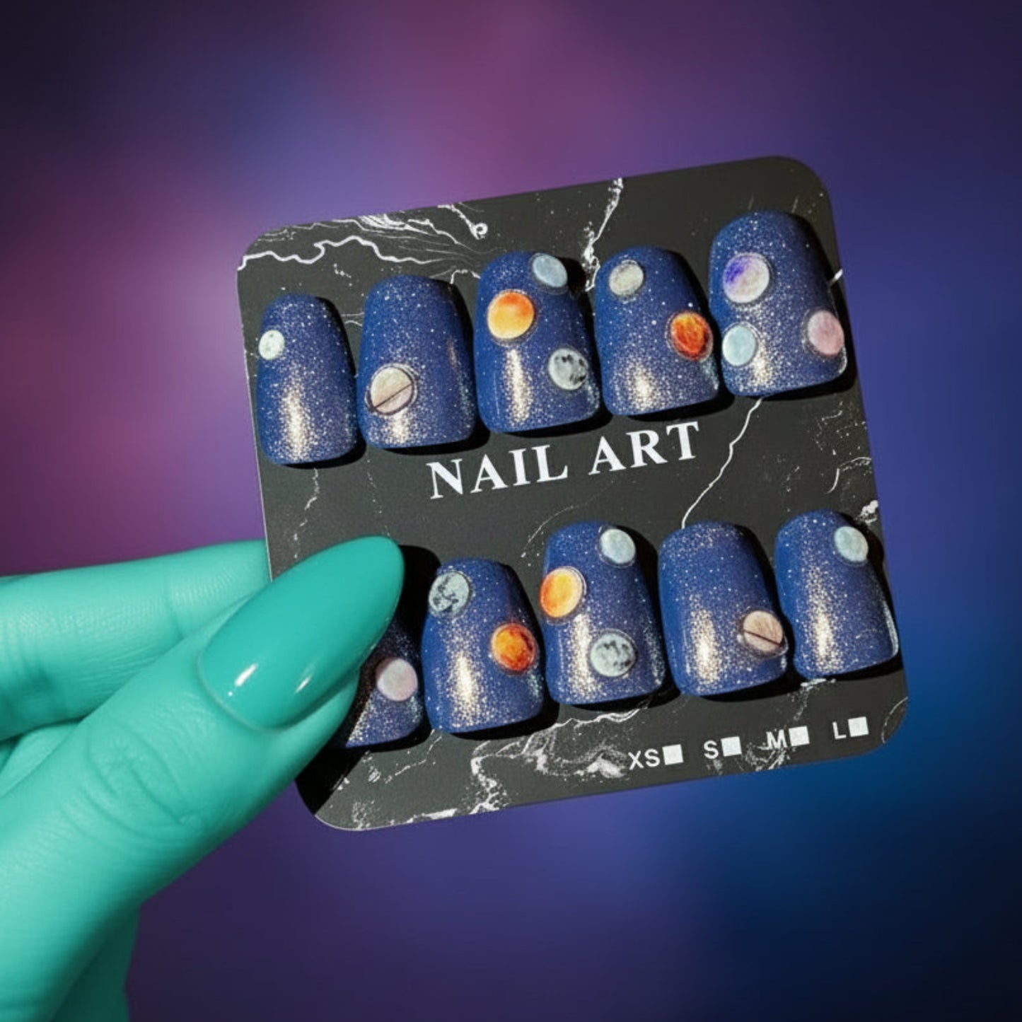 🌌✨ Soulmate Nail Duo — Sparkling Starlight + Galactic Horizon ✨🌌