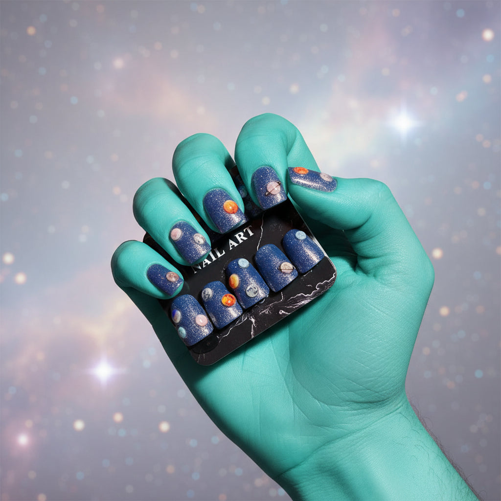 🌌✨ Soulmate Nail Duo — Sparkling Starlight + Galactic Horizon ✨🌌