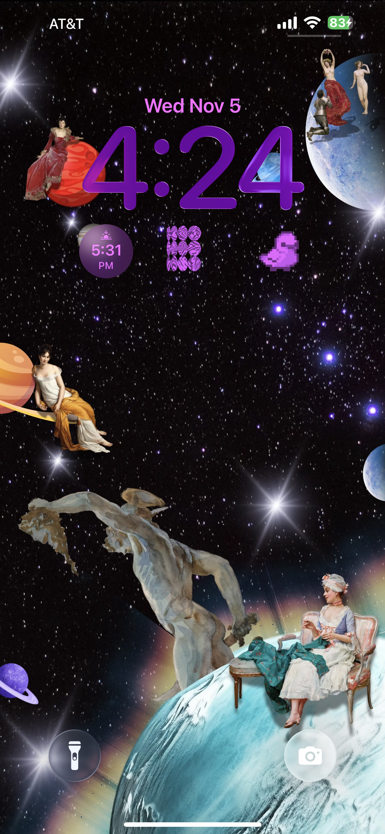 Retro Space Y2K Cutout Collage Wallpaper Bundle (3 Digital Wallpapers)