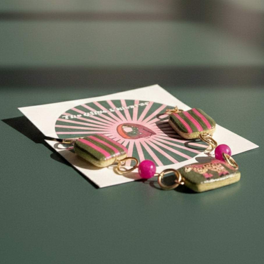 Cheetah Print Pink Pony Bracelet