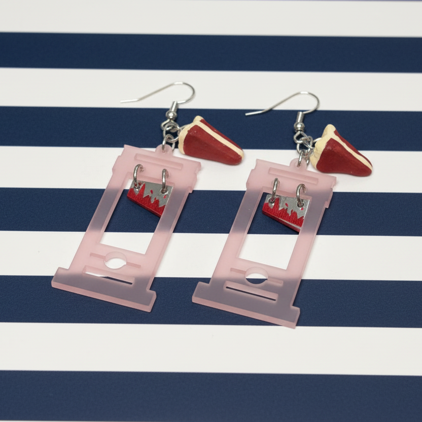 “Let Them Eat Cake” Revolutionary Earrings