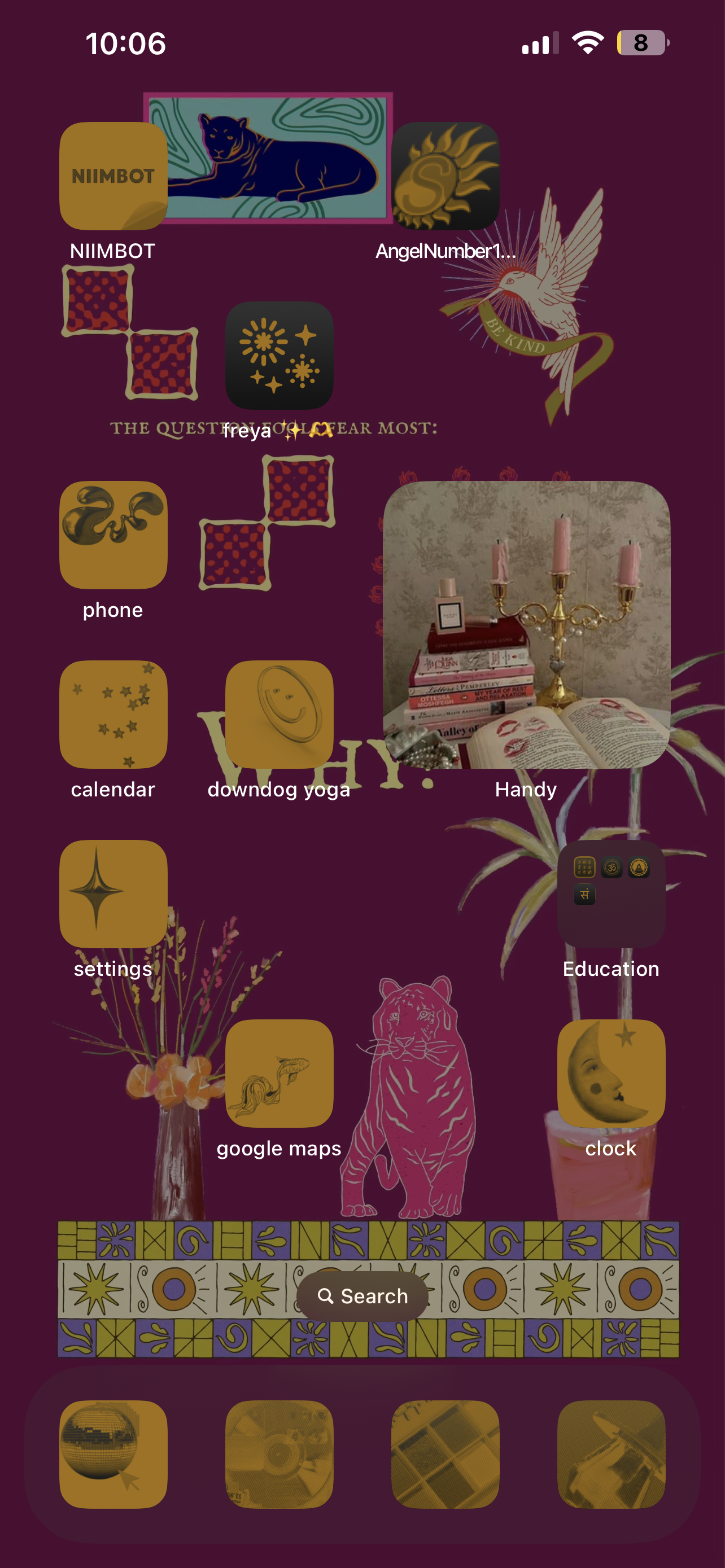 Digital iPhone Lockscreen Wallpaper Poem - The Question Fools Fear Most: Why?