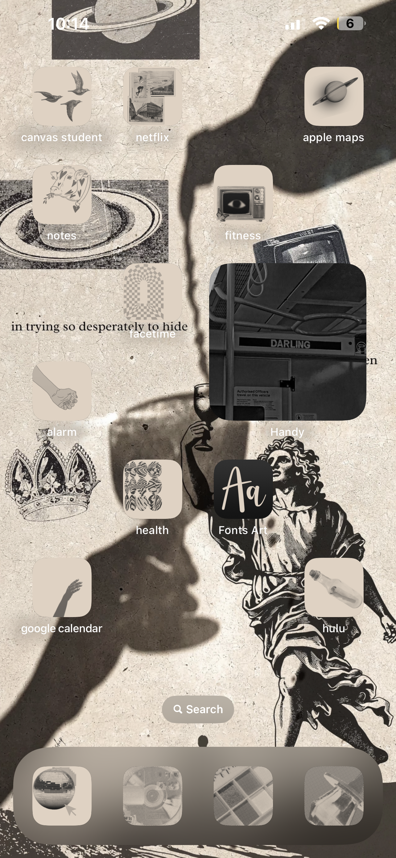 Digital Aesthetic iPhone Lockscreen Poem - I Found Every Way To Be Seen
