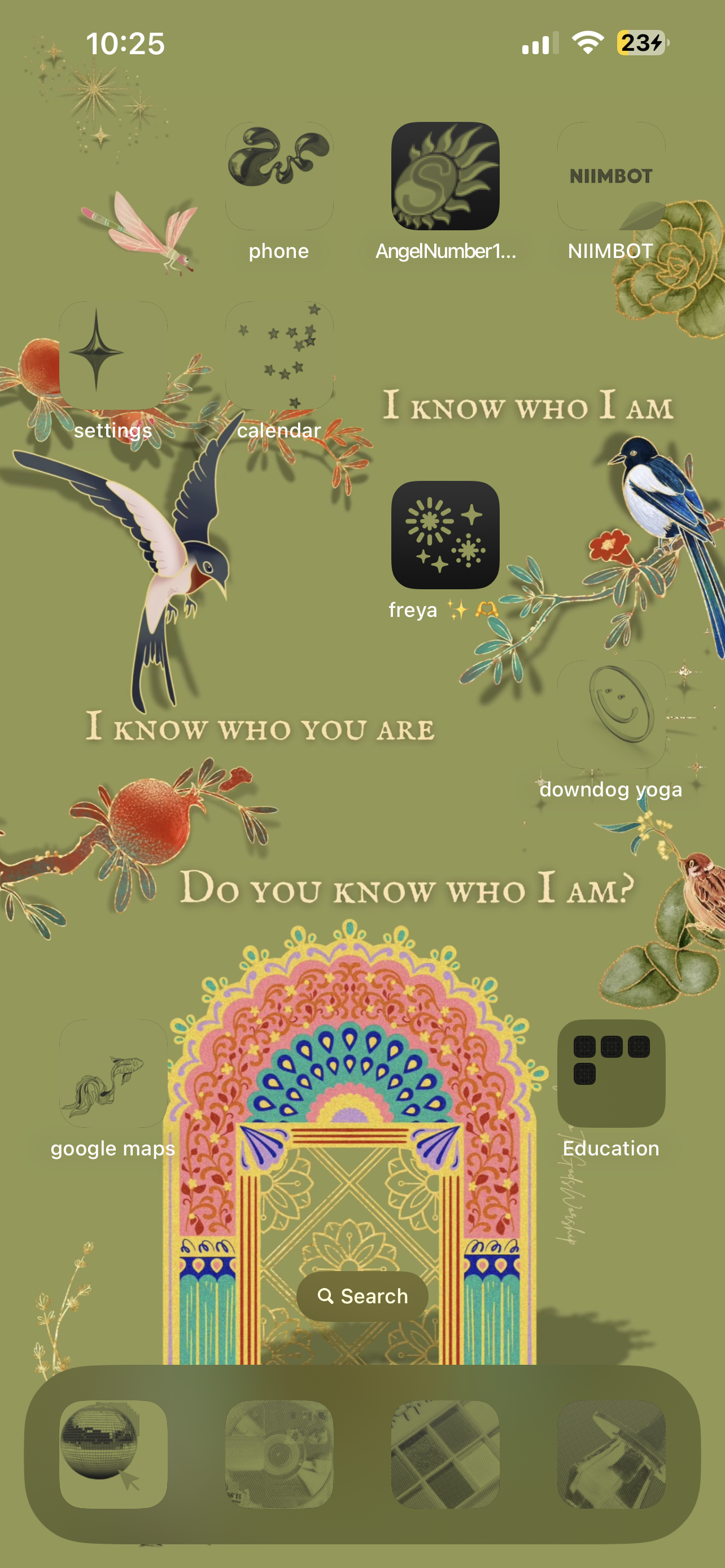 I Know Who I Am - Digital iPhone Lockscreen Wallpaper Poem