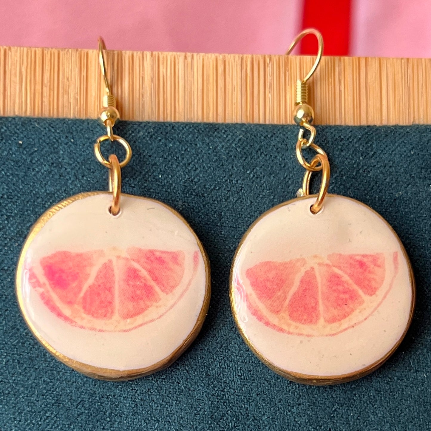 Orange Slice Earrings | Citrus Fruit Charm Earrings | Summer Jewelry | Olive Made