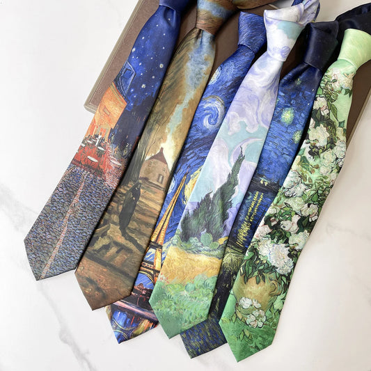 "art is everywhere" necktie