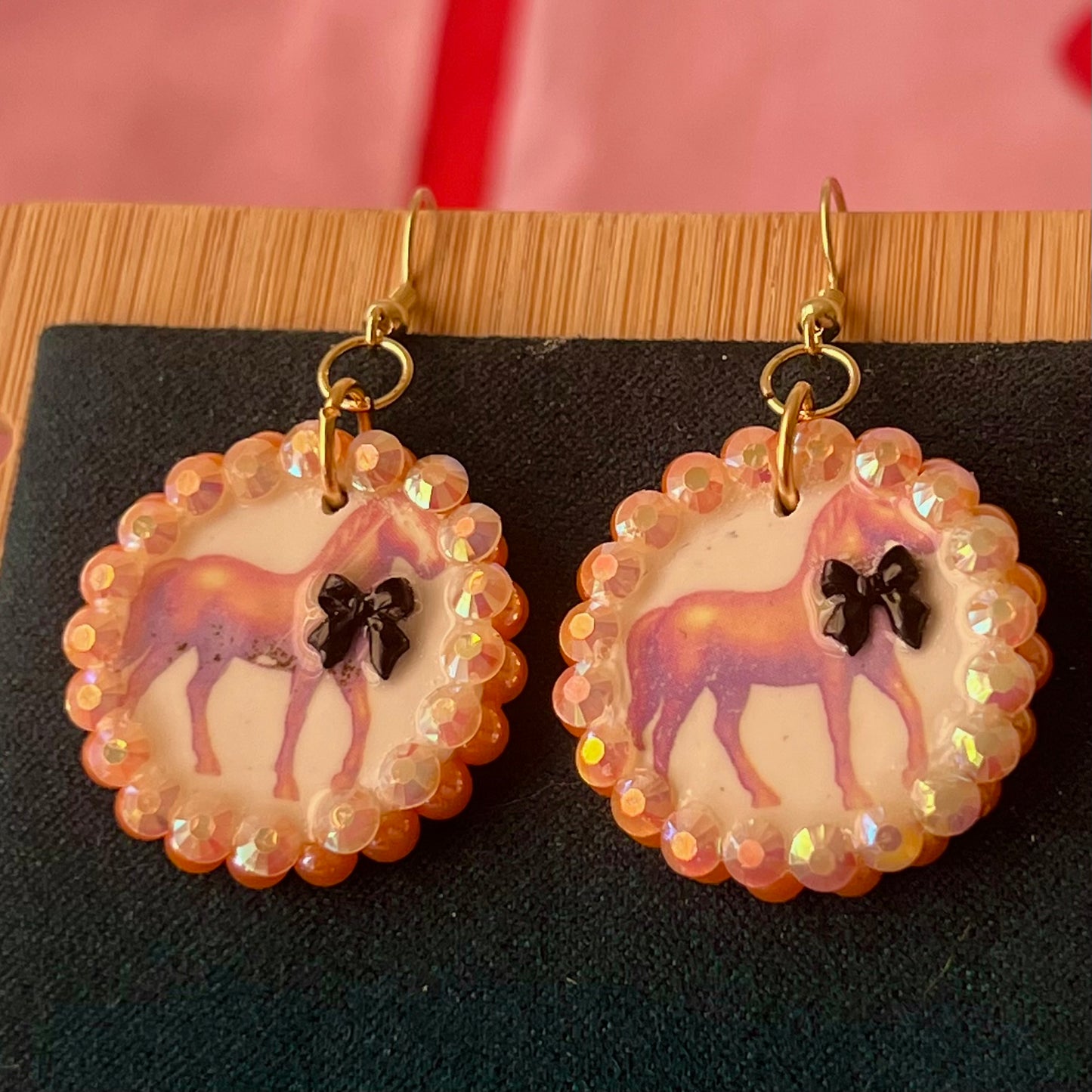 Toycore Pony Bow Tie Earrings | Coquette Y2K | Olive Made