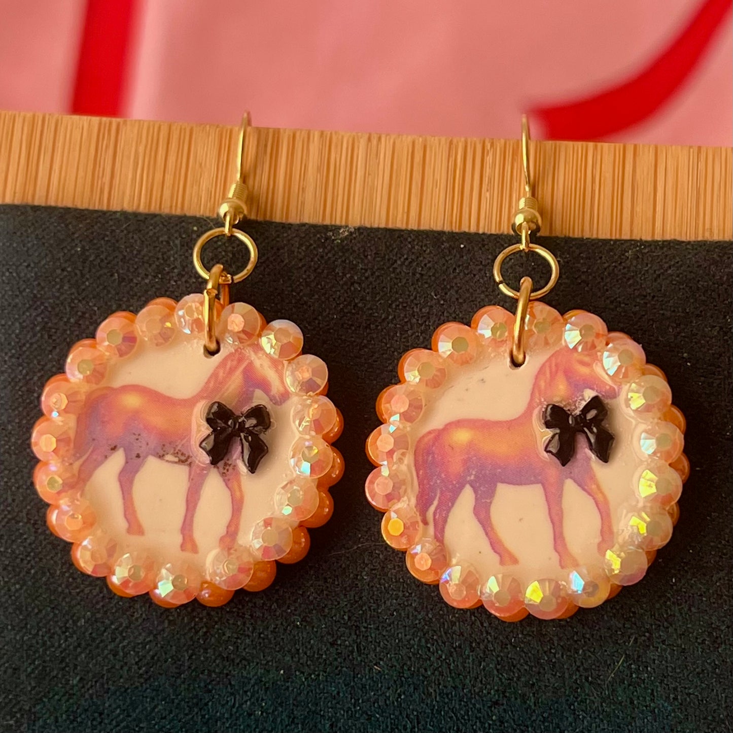 Toycore Pony Bow Tie Earrings | Coquette Y2K | Olive Made