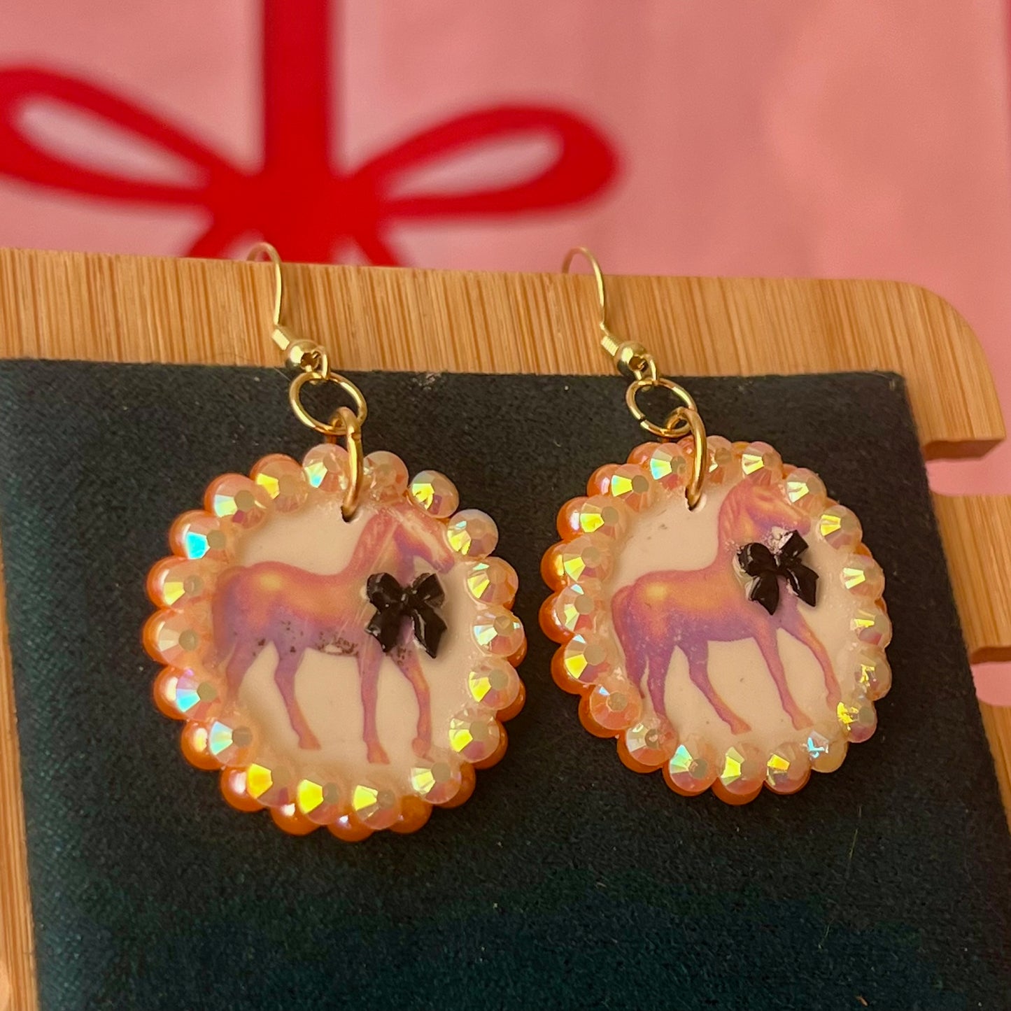 Toycore Pony Bow Tie Earrings | Coquette Y2K | Olive Made
