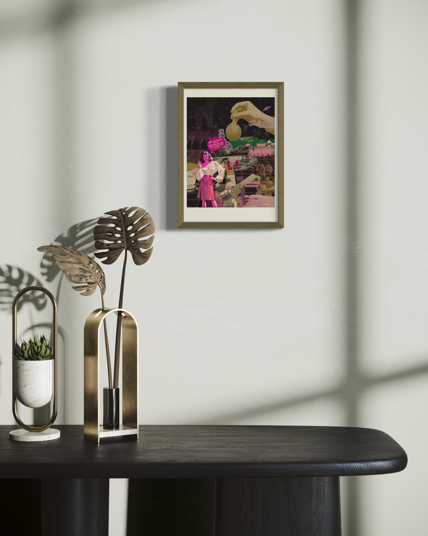 Y2k Retrowave Poetry Print | Eclectic Neon Wall Decor