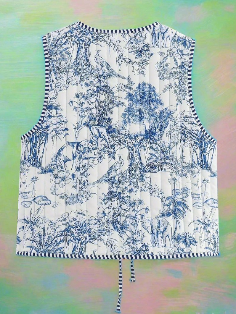 "nana's quiltin' again" vest