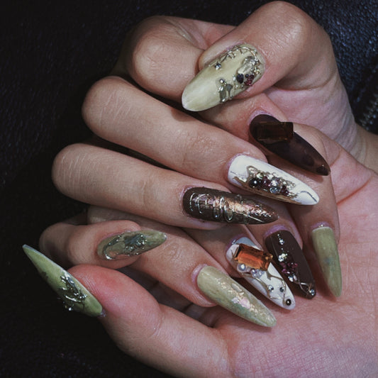 vintage inspired decorative nails