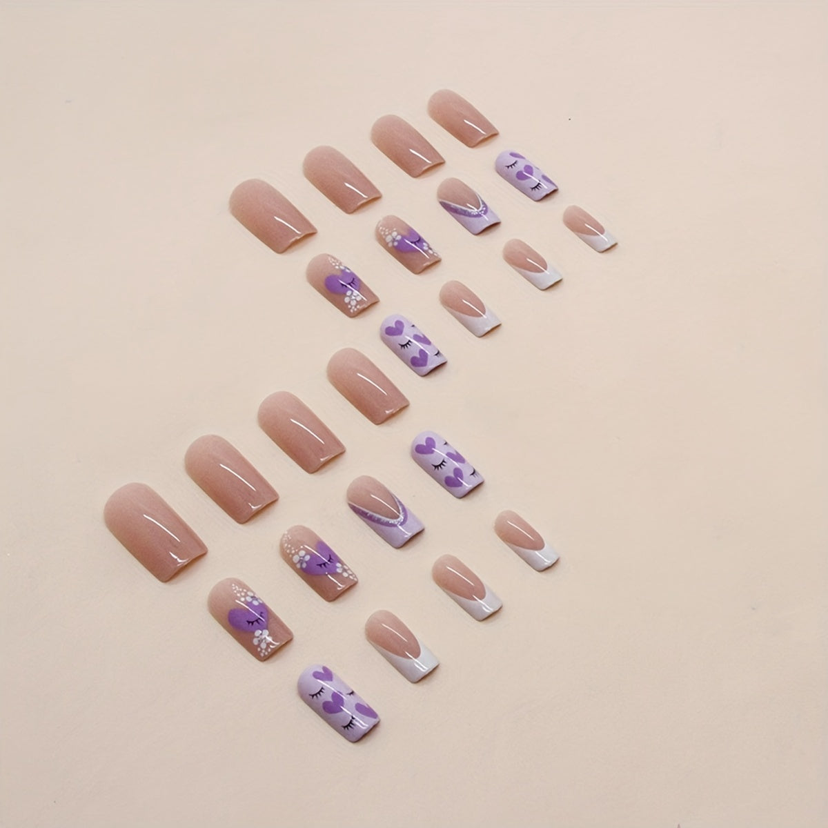 lavender love nail adornment